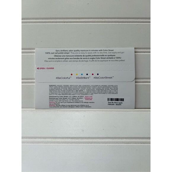 Teal We Meet Again Color Street VMG209-B02091 Nail Polish Strips New - Picture 2 of 2